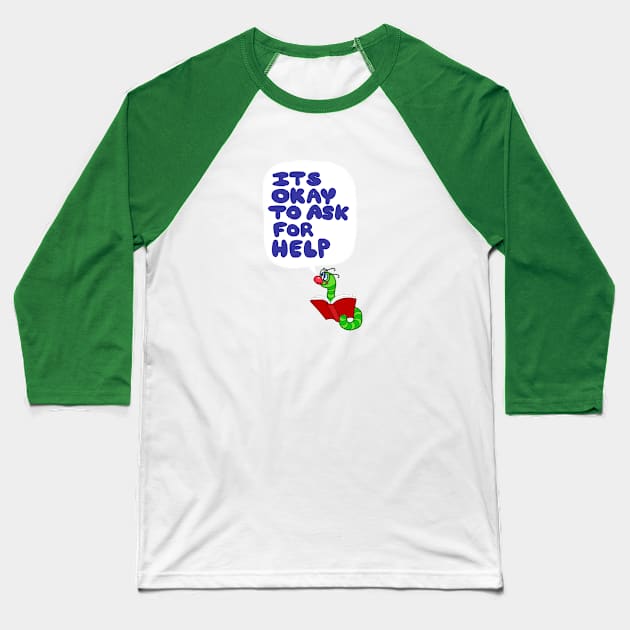 Bookworm advice Baseball T-Shirt by feellicks